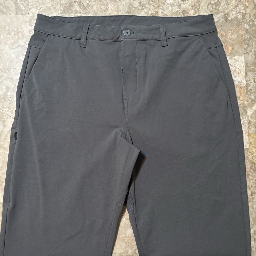 BYLT Everyday Pant 2.0 Mens 36x30 Grey Performance Stretch Tapered Chino 30"